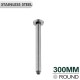 300mm Round Brushed Nickel Ceiling Shower Arm